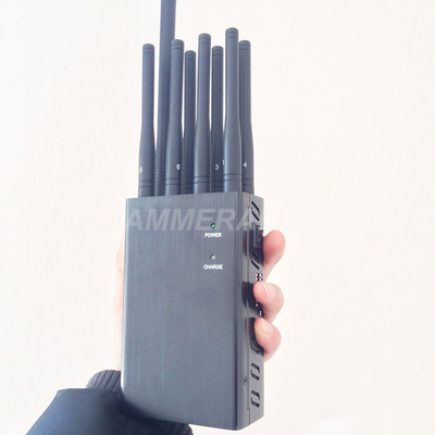 8 anteny 3G 4G Jammer Handheld Lojack WiFi GPS Urządzenie blokujące sygnał