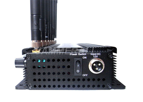 Skuteczny UHF VHF Jammer, 3G 4G WiFi Inhibitor z antenami wielokierunkowymi